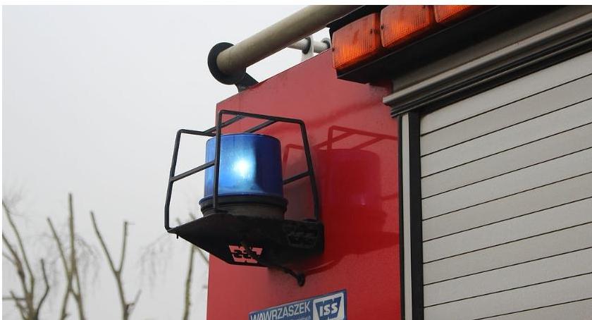 Pożar osobowego Volkswagena w Ciechanowie