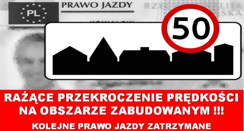 Stracili prawa jazdy za zbyt szybką jazdę w terenie zabudowanym