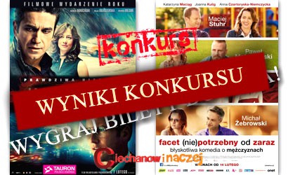Wyniki konkursu: Wygraj bilety do kina!