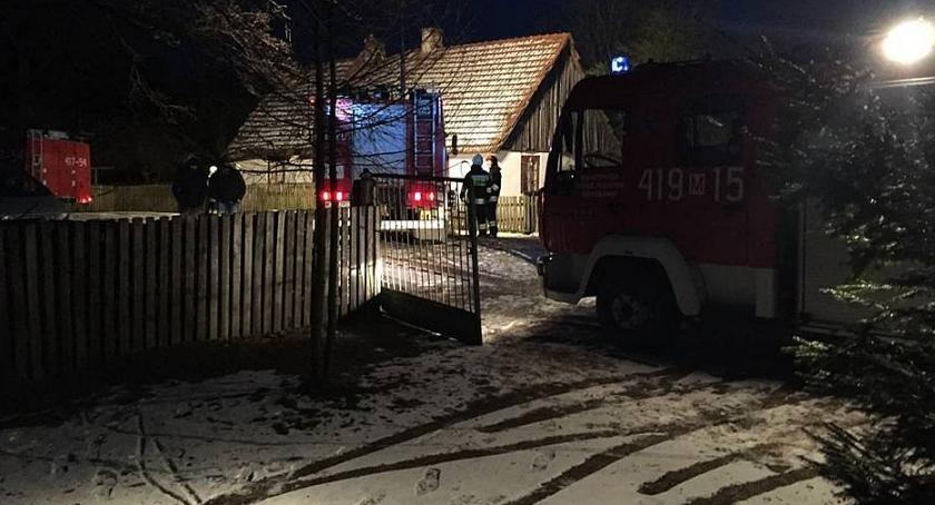 Dwa pożary w domach jednorodzinnych w pow. ciechanowskim (zdjęcia)