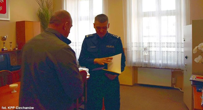 Zatrzymał pijanego kierowcę. Pogratulował mu szef ciechanowskiej policji