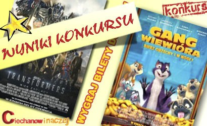 Wyniki konkursu: Wygraj bilety do kina!