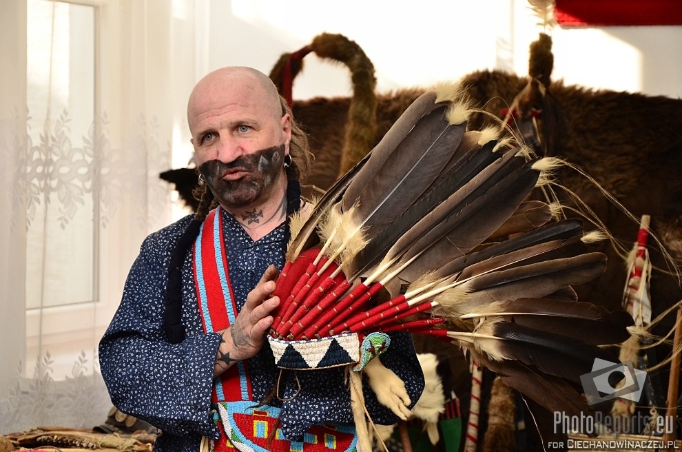 W Ciechanowie o Indianach Ameryki Północnej (wideo plus zdjęcia)