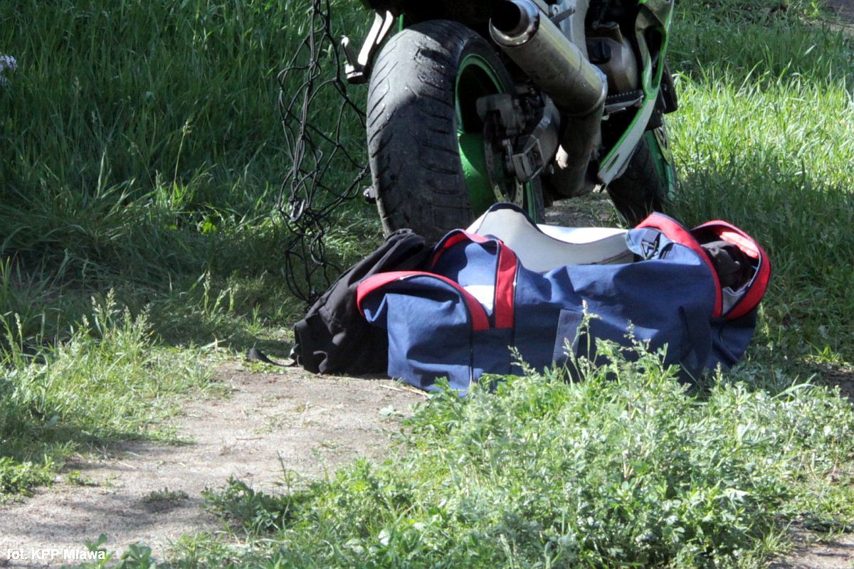 18-letni motocyklista kierował pod wpływem środków odurzających. Miał przy sobie narkotyki
