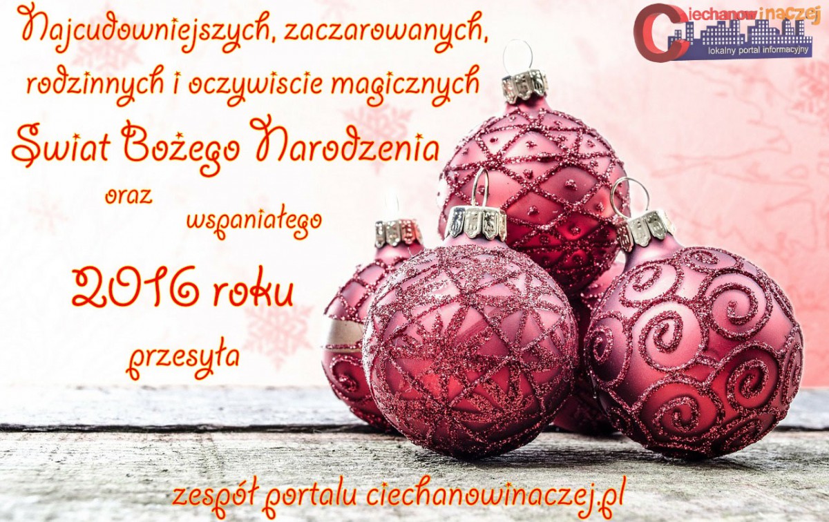 Życzenia świąteczne dla mieszkańców Ciechanowa (wideo)
