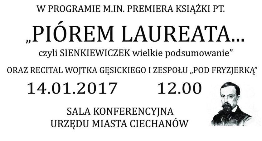 Premiera książki PIÓREM LAUREATA... czyli Sienkiewiczek wielkie podsumowanie