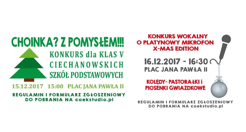 Konkursy na tegorocznym Jarmarku Bożonarodzeniowym w Ciechanowie