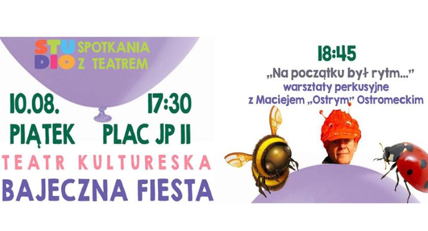 Kolejne Spotkanie z Teatrem i warsztaty perkusyjne przed ratuszem