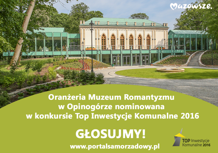 Opinogórska Oranżeria Top Inwestycją w kraju? Zagłosuj na nią!