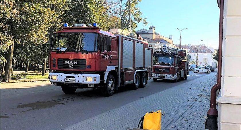 Pożar w pomieszczeniach banku u sąsiadów