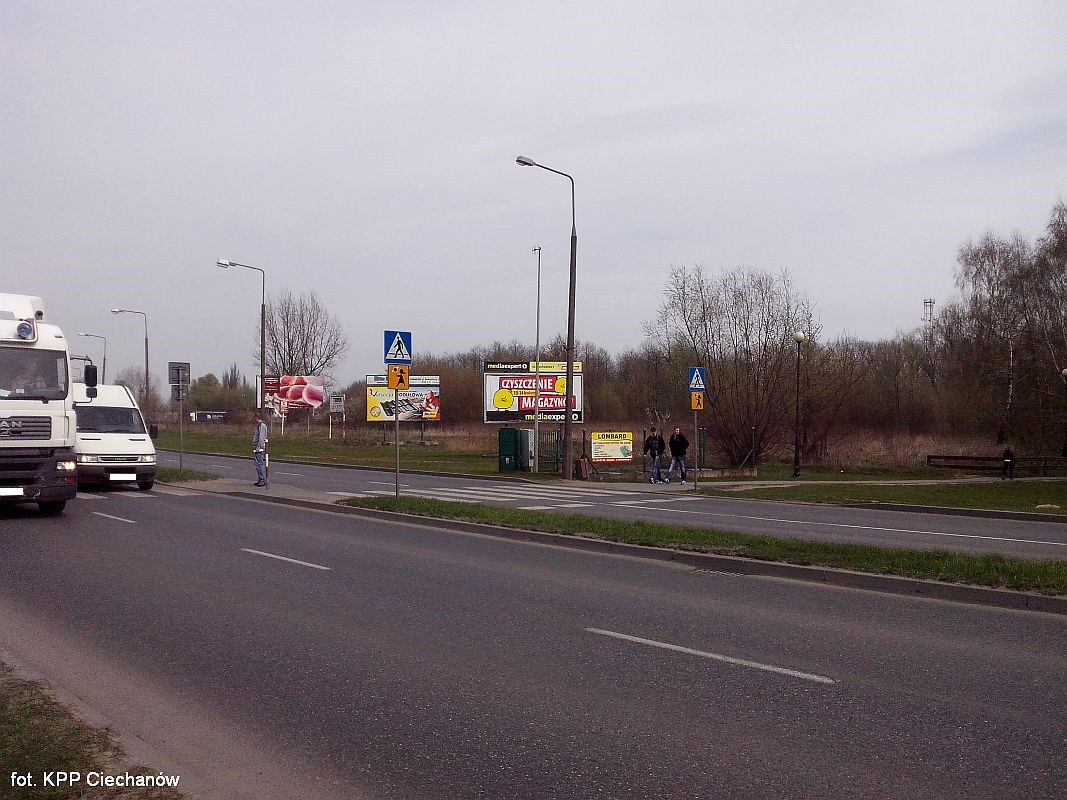 Bezpieczeństwo pieszych - akcja ciechanowskiej policji