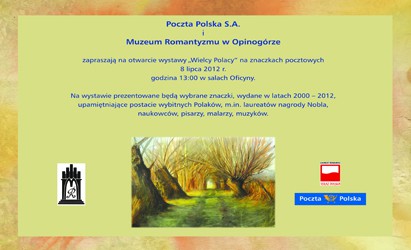 Wystawa „Wielcy Polacy” na znaczkach pocztowych