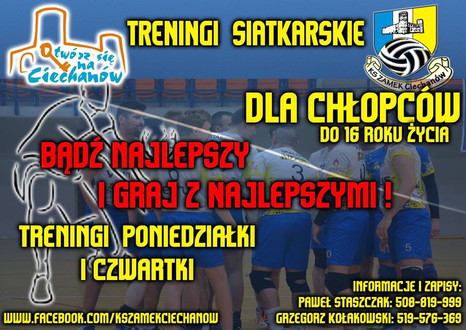W Ciechanowie ruszają treningi siatkówki dla chłopców w wieku szkolnym