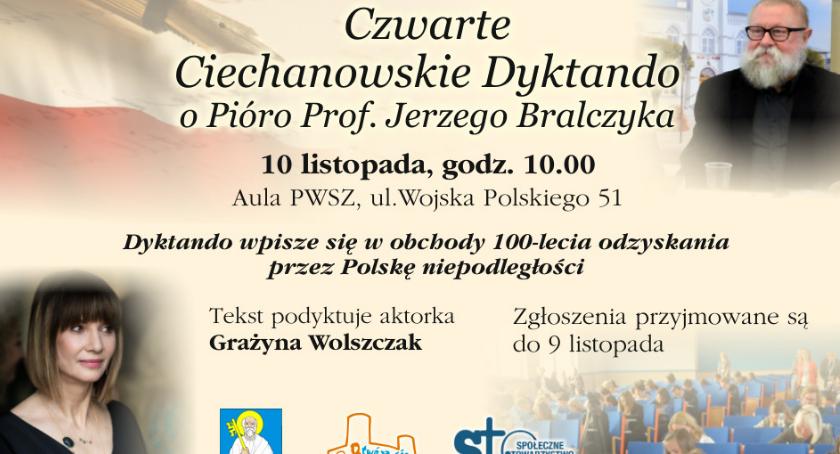 Przed nami czwarte Ciechanowskie Dyktando o Pióro Prof. Jerzego Bralczyka