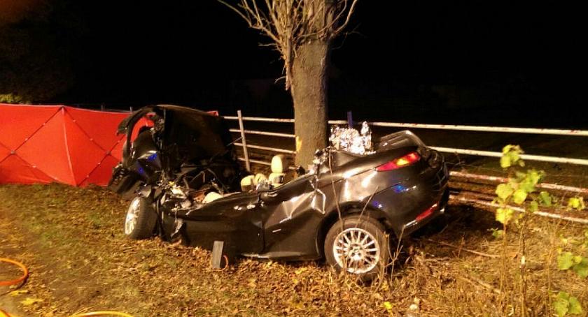 Kolejna tragedia na drodze: Alfa Romeo uderzyło w drzewo. Zginęły dwie osoby