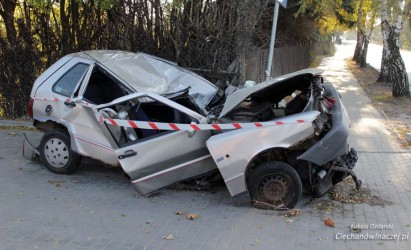 Wypadek Uno na ul.Gostkowskiej - Fotorelacja