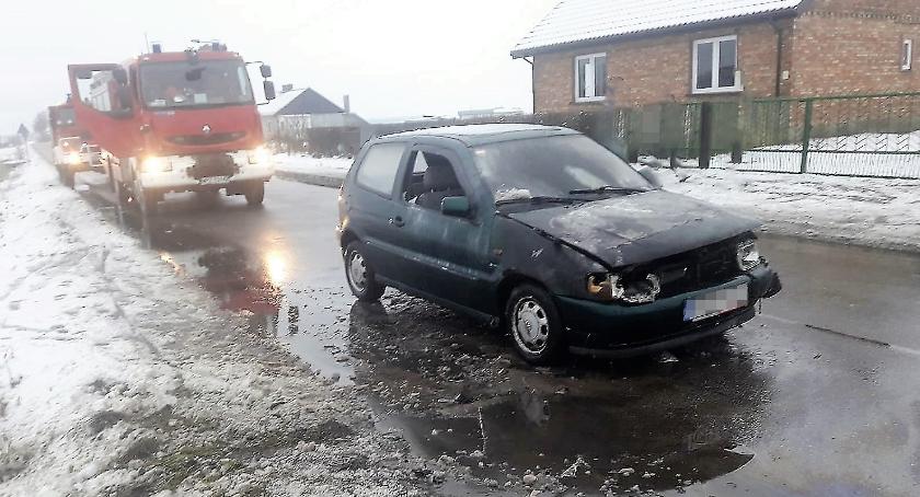 Pożar osobowego Volkswagena [zdjęcia]