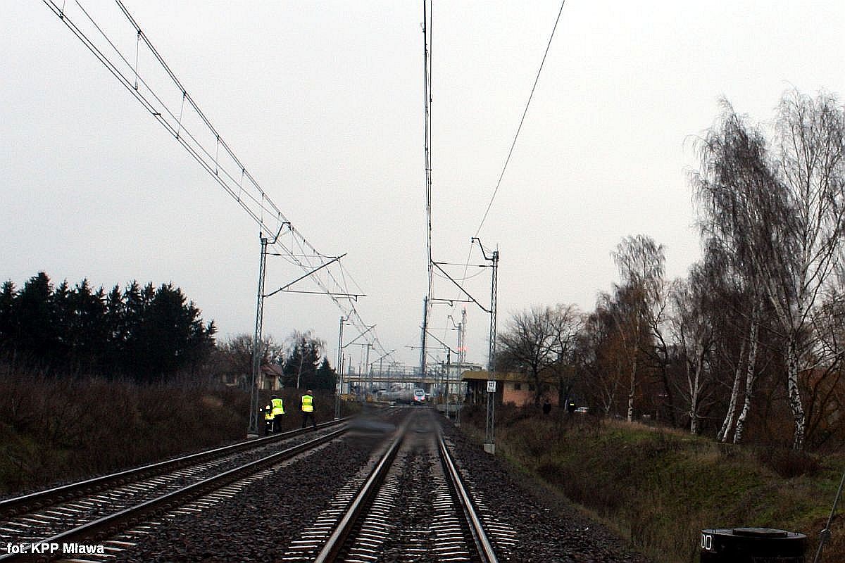 Pociąg Pendolino śmiertelnie potrącił kobietę w Mławie
