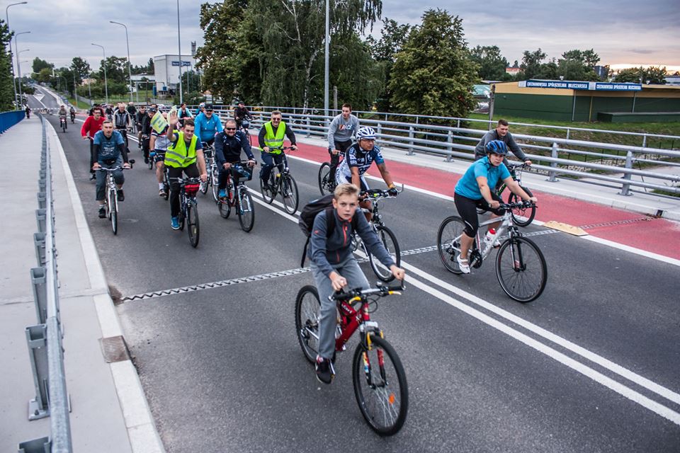 Dziesiątki ciechanowian na trasie lipcowej Masy Rowerowej (zdjęcia)