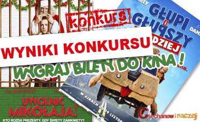 Wyniki konkursu: Wygraj bilety do kina!