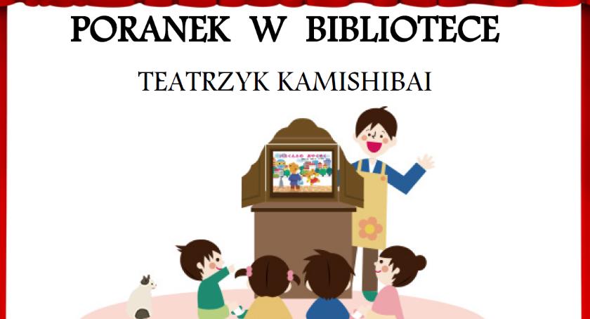 Poranek w ciechanowskiej bibliotece z teatrem Kamishibai
