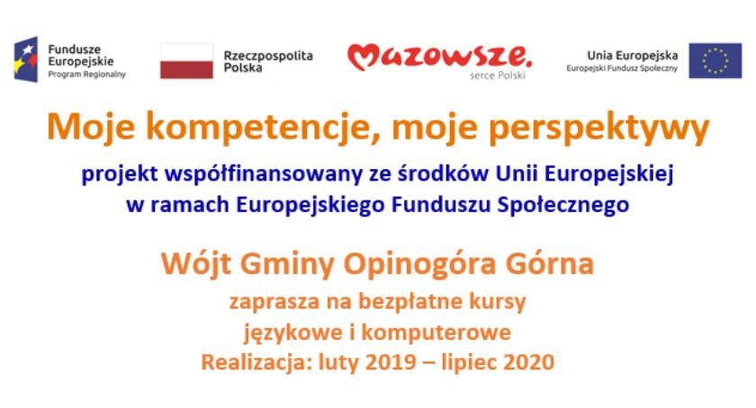 Ostatnie miejsca na bezpłatne kursy językowe i komputerowe w gminie Opinogóra Górna