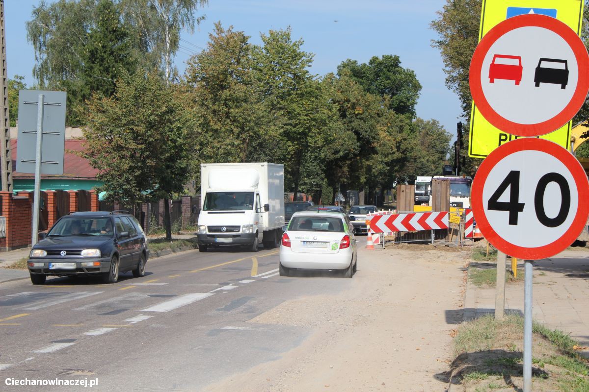 Utrudnienia na Płońskiej - realizacja inwestycji ZWiK