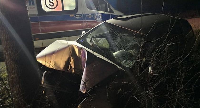 Skoda uderzyła w drzewo. Kierowca był kompletnie pijany [zdjęcia]