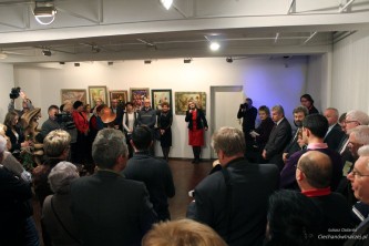 Wernisaż wystawy dzieł Jana Stępkowskiego