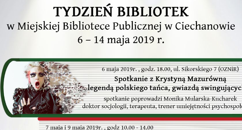 Tydzień Bibliotek - szereg wydarzeń w ciechanowskiej MBP