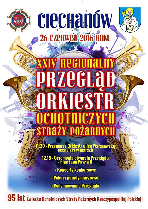 W Ciechanowie odbędzie się Przegląd Orkiestr Ochotniczych Straży Pożarnych