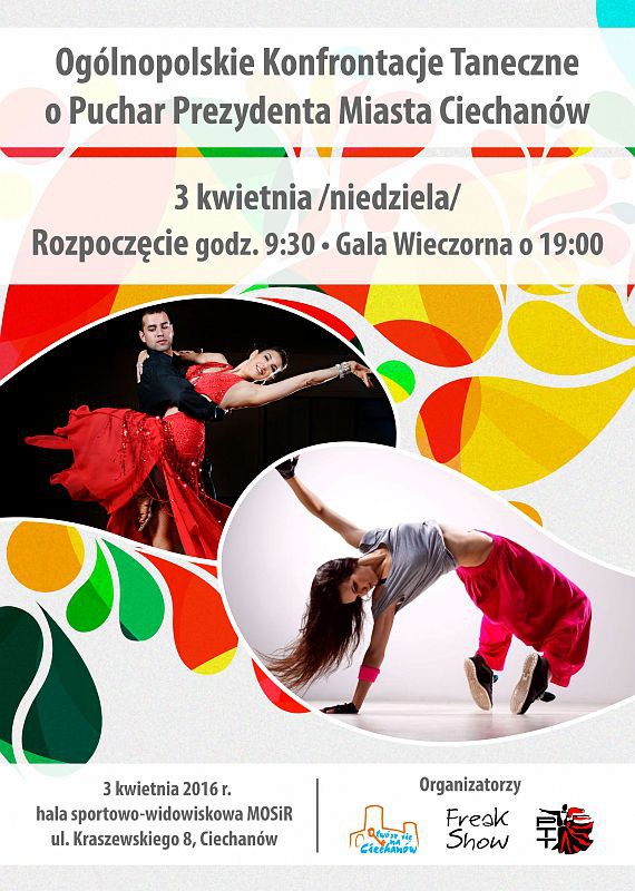 W niedzielę w Ciechanowie odbędą się Ogólnopolskie Konfrontacje Taneczne