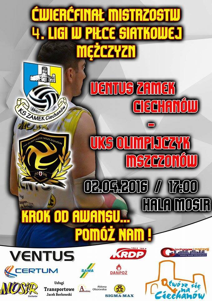 Ventus Zamek rozpoczyna walkę w fazie play off. Pierwszy mecz już w sobotę