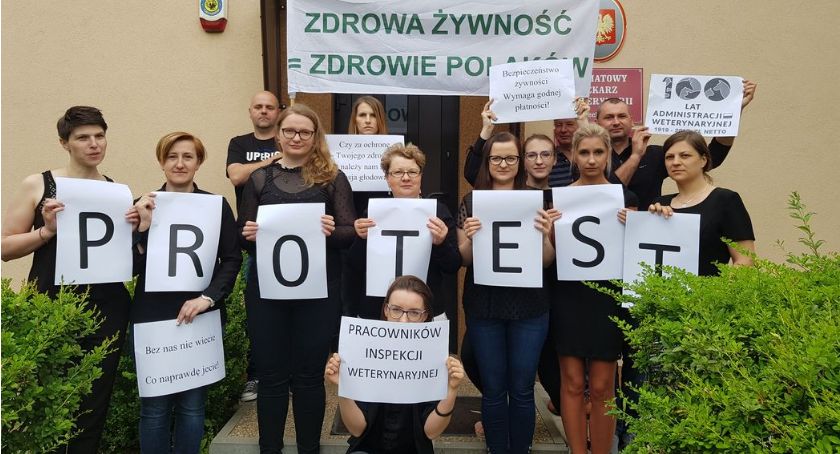 Czarny poniedziałek pracowników Inspekcji Weterynaryjnej. Protestują też w Ciechanowie