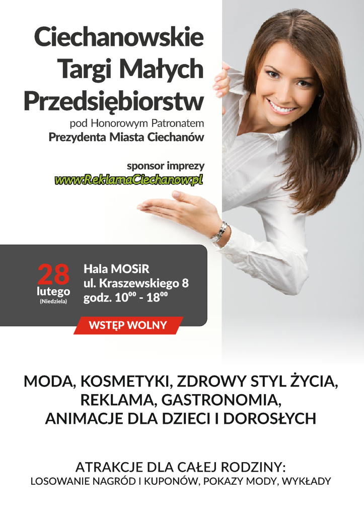 W niedzielę I Ciechanowskie Targi Małych Przedsiębiorstw