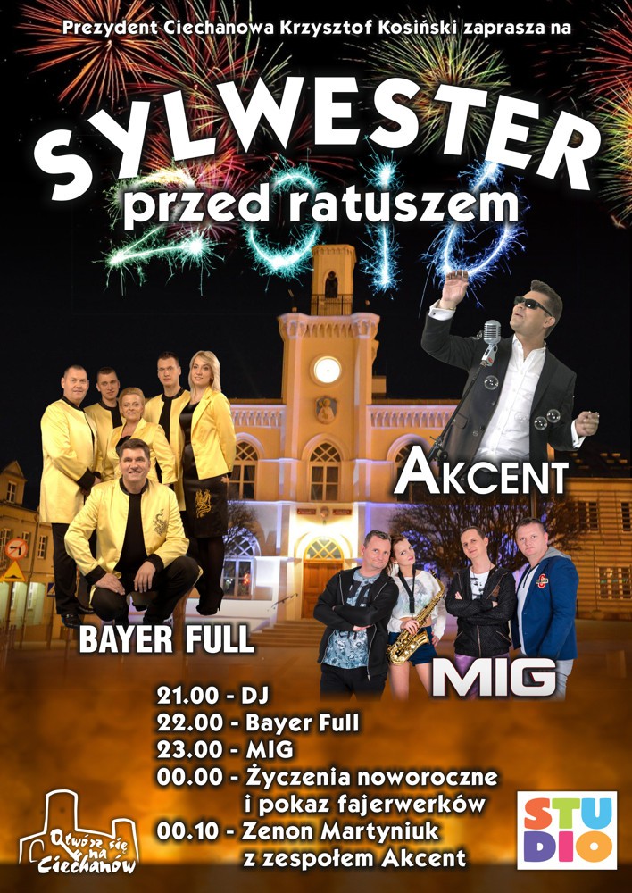 Sylwester przed ratuszem - znamy program imprezy