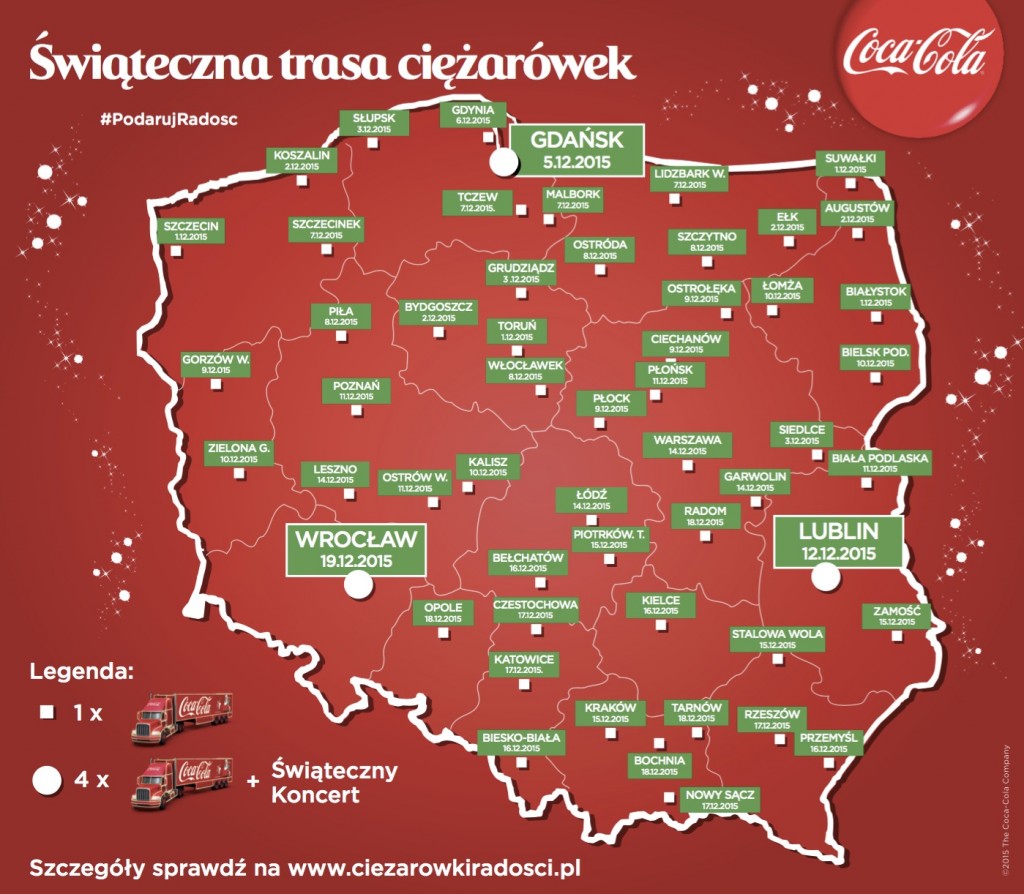 W środę do Ciechanowa przyjedzie ciężarówka Coca-Coli. Co w programie?
