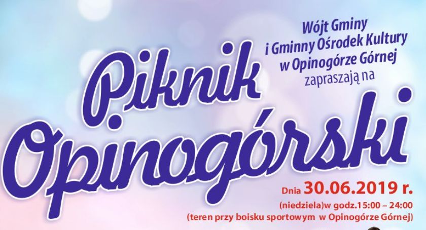 Piknik Opinogórski 2019 - program imprezy