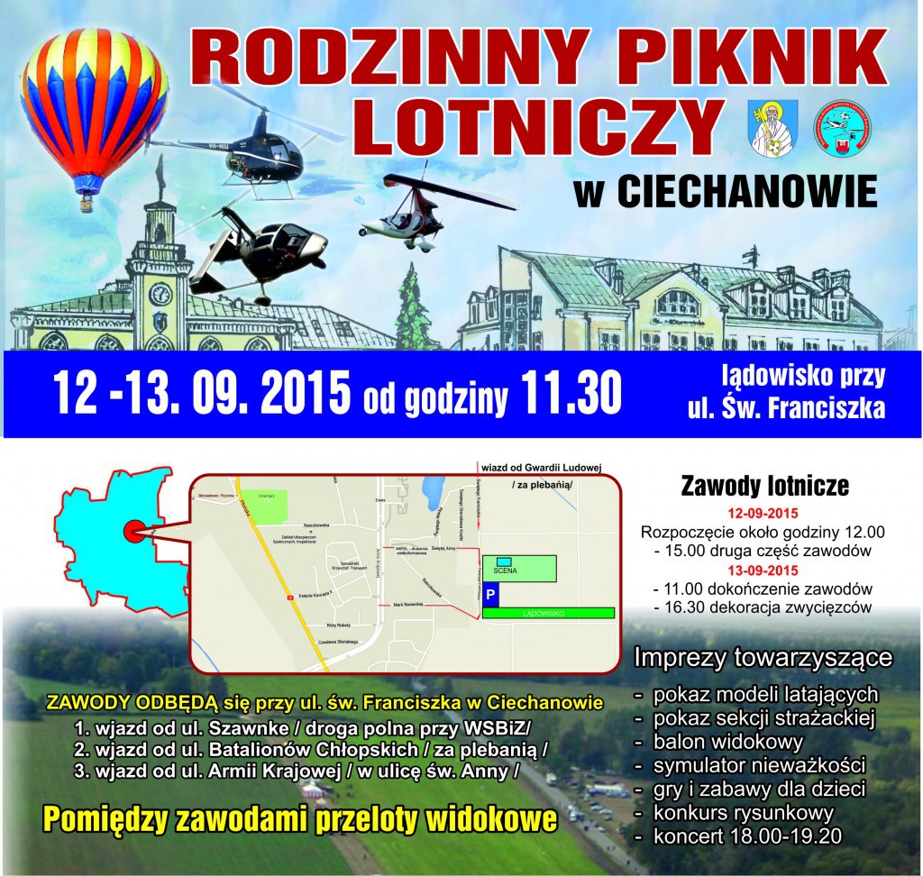 W Ciechanowie odbędzie się Piknik Lotniczy