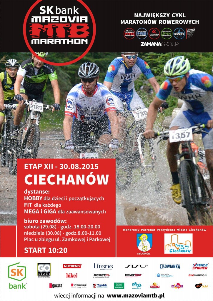 Mazovia MTB Marathon już w niedzielę w Ciechanowie!