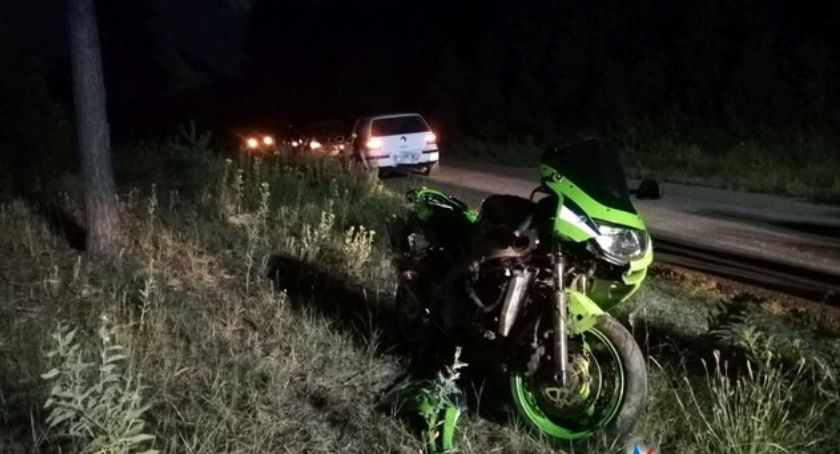 Motocyklista uderzył w sarnę pod Glinojeckiem