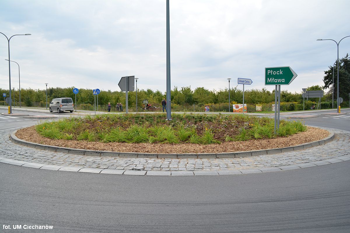 Ciechanów: Ronda na pętli miejskiej czekają na pomysły architektów krajobrazu