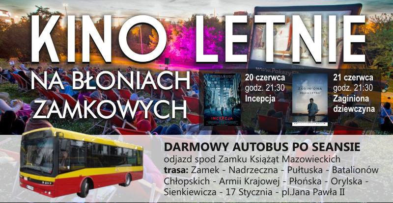 W weekend kolejne seanse w ramach Kina Letniego na Błoniach Zamkowych