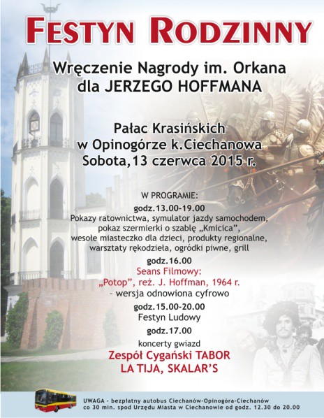 Weekendowe atrakcje w Opinogórze. Z Ciechanowa będzie kursował bezpłatny autobus