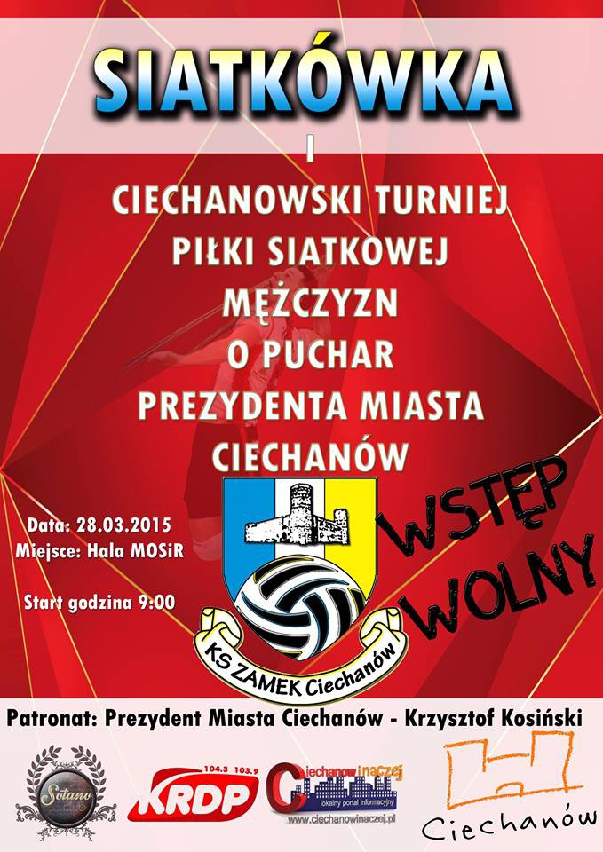 Już w sobotę I Ciechanowski Turniej Piłki Siatkowej Mężczyzn. Zagra 16 drużyn!