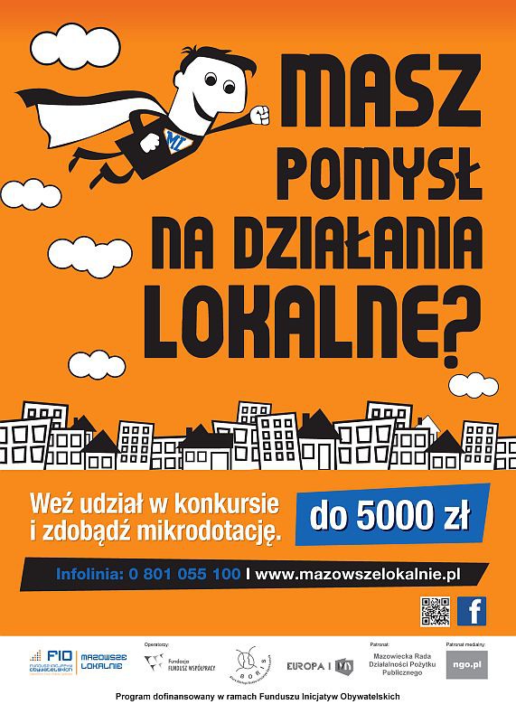 Wymyśl mini-projekt, napisz wniosek i zgarnij 5 tys. dotacji. Rusza  FIO Mazowsze