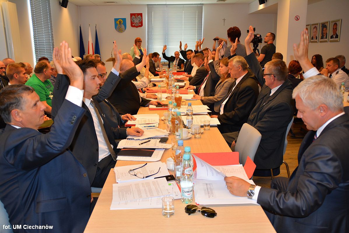 Ciechanowscy radni wracają do pracy po wakacyjnej przerwie