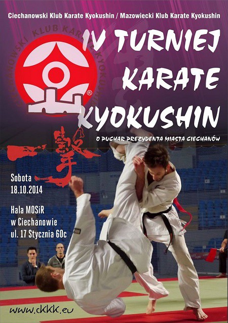 W sobotę IV Turniej Karate Kyokushin w Ciechanowie