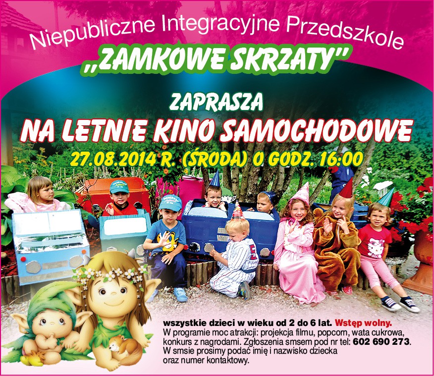 Letnie Kino Samochodowe dla najmłodszych ciechanowian