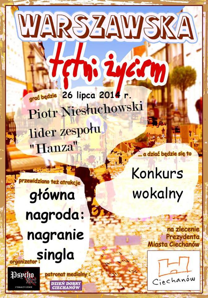 Konkurs wokalny w sobotę na Warszawskiej